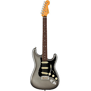 Fender American Professional II Stratocaster Electric Guitar, RW FB, Mercury